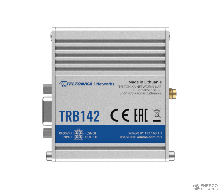 Шлюз промышленный RS232 LTE в прочном корпусе TRB142