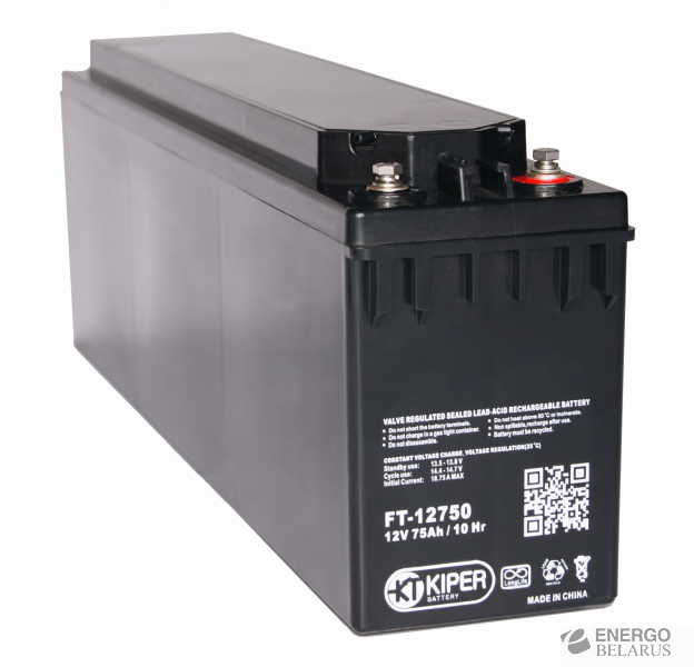 Батарея аккумуляторная Kiper FT-12750 12V/75Ah