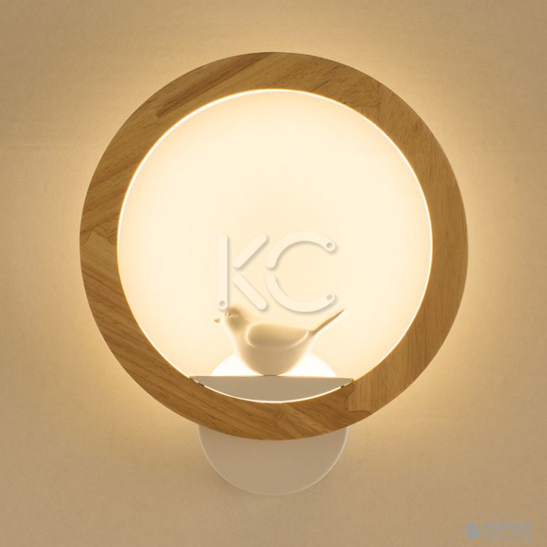 Светильник светодиодный настенный Астерия MMD-LED C052-6-12W, 4000K, дерево/белый, Home Light