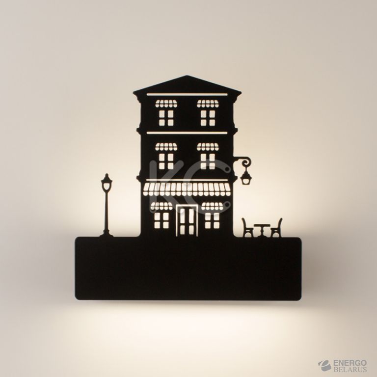 Светильник светодиодный настенный Астерия MMD-LED C055-10-8W, 4000K, черный, Home Light