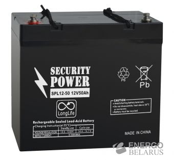 Батарея аккумуляторная Security Power SPL 12-50 12V/50Ah