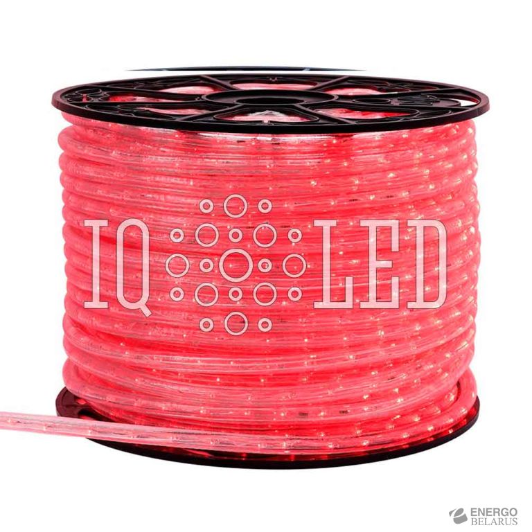 Дюралайт красный мерцающий 220V, 36 LED/m, 100m
