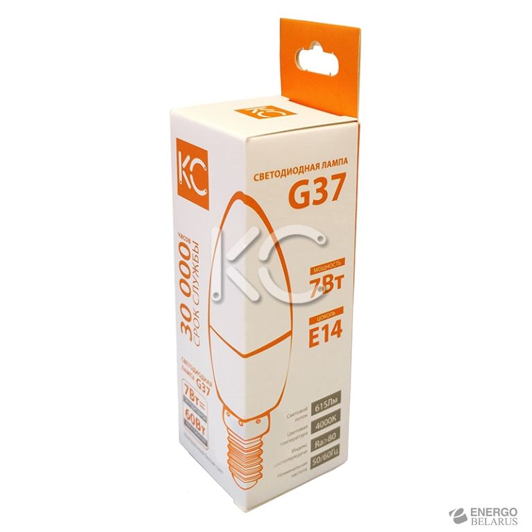 Лампа светодиодная G37-7W-4000K-E14-KC