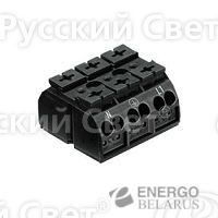 Клеммник 6кв.мм Nybloc черн. Leg 034213