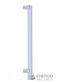 Ограждение столб концевой с кронштейном 1500*40*40*1,5 мм