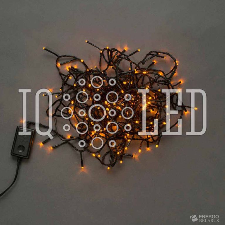 Гирлянда с контроллером 10M, 240V, желтая / черный провод