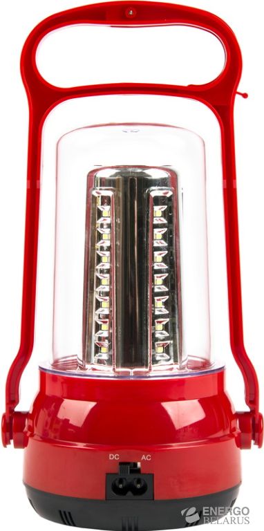 Аккумуляторный кемпинговый фонарь 35+6 SMD, красный