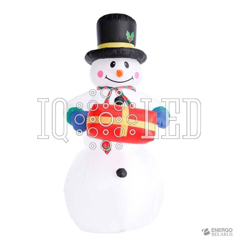 Фигура 3D надувная «Снеговик с подарком»
