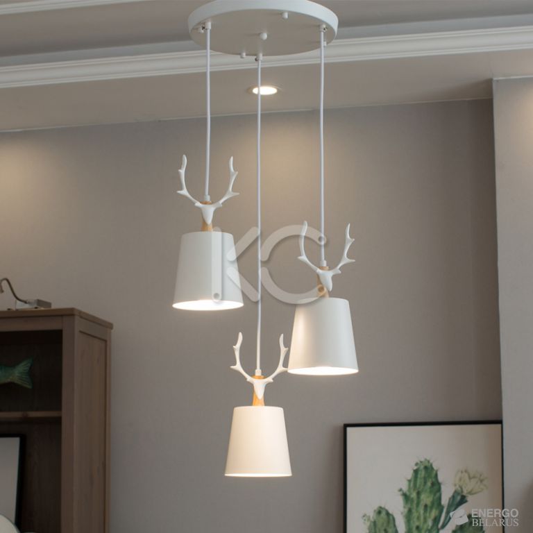 Светильник светодиодный подвесной Астерия MMD-LED A076-3xE27, белый, Home Light