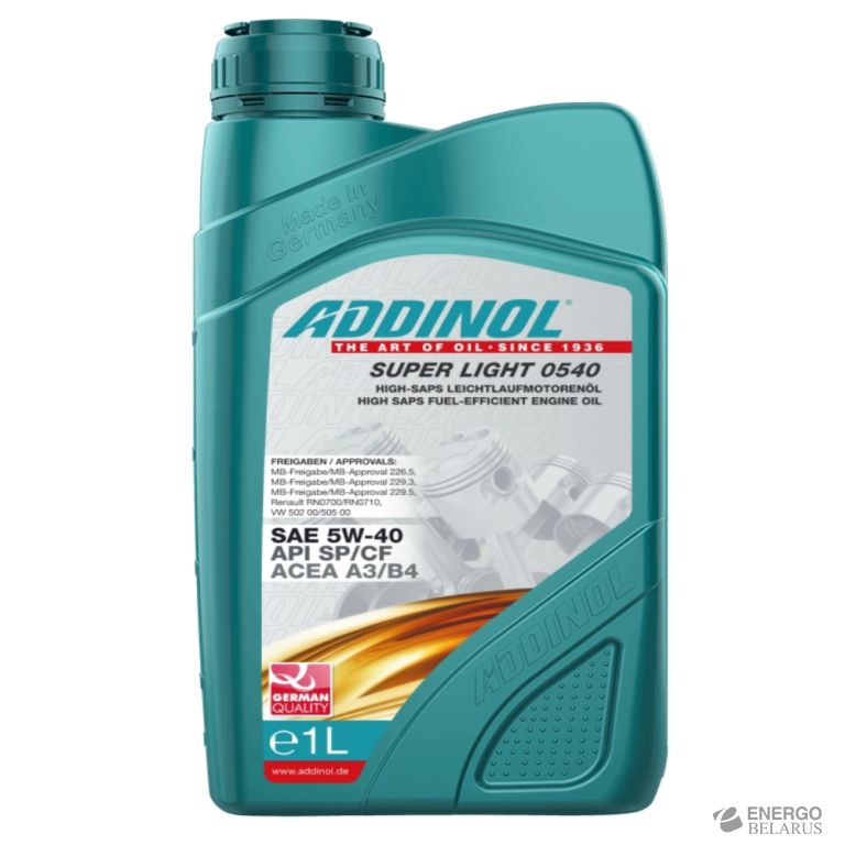 Масло моторное Addinol Super Light 5w-40 (0540)