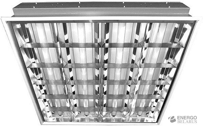Светильник ЛВО34-4*18 ЭПРА, 595х595 зеркальный расп