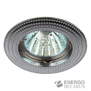 KL55 CH Светильник ЭРА литой  MR16,12V/220V, 50W хром (100/2100)