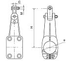 Зажим поддерживающий для подвески алюминиевой трубы шины жесткой ошиновки ЖОС -3-70...250