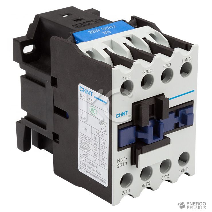 Контактор NC1-2510 25А 230В/АС3 1НО 50Гц (R) (CHINT)