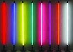 Лампа люминесцентная трубчатая красная, желтая, зеленая, синяя, фиолетовая, ультрафиолетовая, розовая
