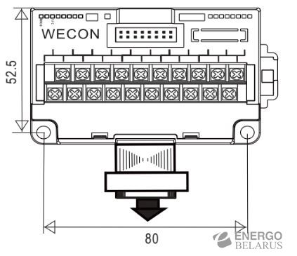 Модуль расширения аналоговых выходов Wecon LX3V-4DA
