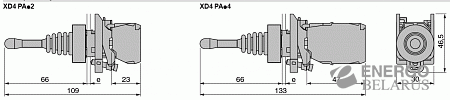 Переключатель ХD2-PA22 на 2 положен.без фикс. (2НО)