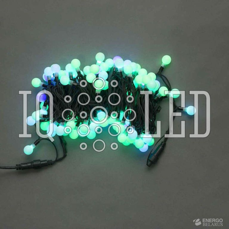 Гирлянда постоянного свечения 10M, 25MM, 240V RGB (быстрая смена 8-ми цветов)