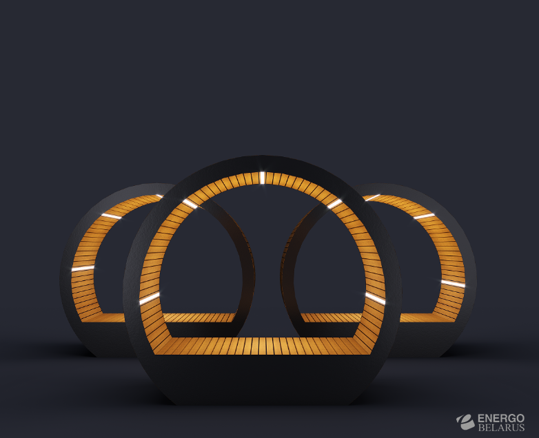 Скамейка с подсветкой