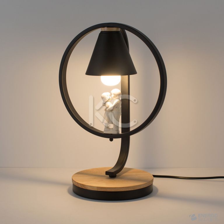 Светильник светодиодный настольный Астерия MMD-LED E013-3-1xE27, черный, Home Light