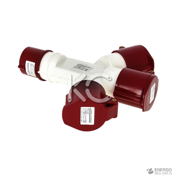 Розетка YHT 1013-214 трехлучевая 3Р+РЕ 16А 380В IP44 KC