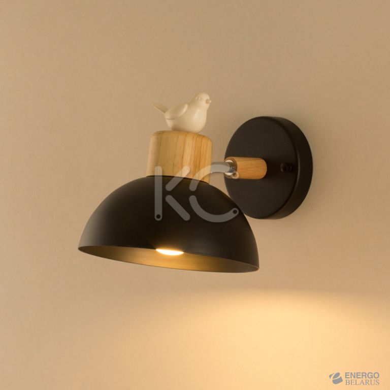 Светильник светодиодный настенный Астерия MMD-LED B134-2A-1xE27, черный, Home Light