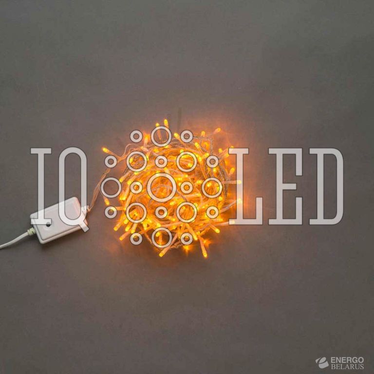 Гирлянда с контроллером 20M, 240V, желт на прозрачном проводе