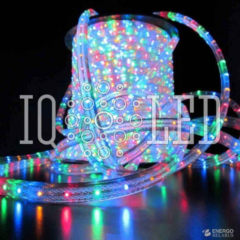 Дюралайт плоский 2W 100М 240V мульти, 11*18 (2м)