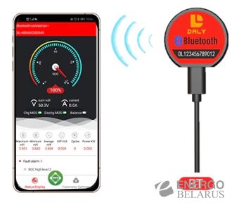 Плата Smart BMS LiFePO4 8S200A 24V 200A