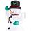 Фигура 3D надувная «Снеговик в черной шляпе»