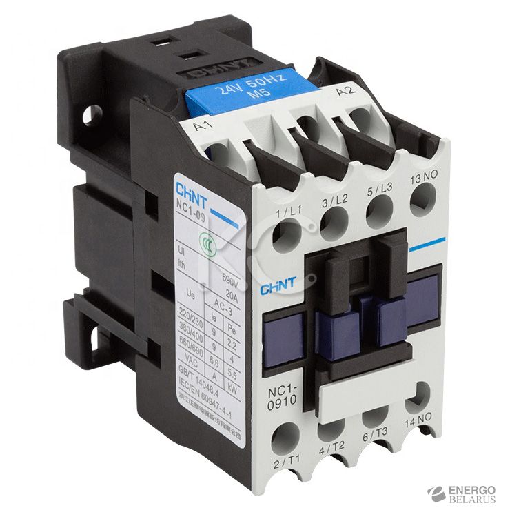 Контактор NC1-0910 9А 230В/АС3 1НО (R) (CHINT)