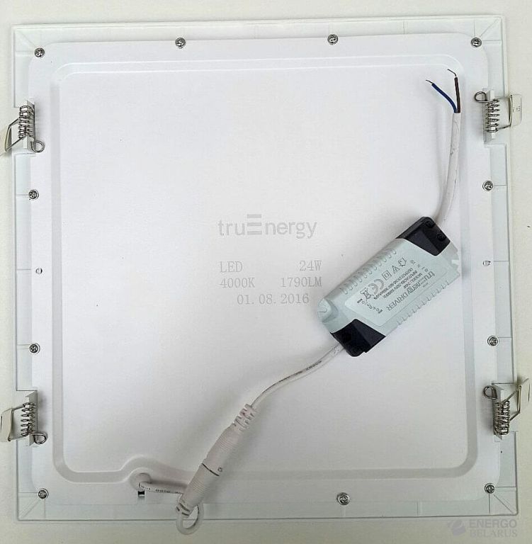 Светильник светодиодный ультратонкий квадратный, 12W,  4000K TruEnergy