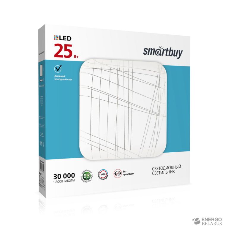 Светильник светодиодный потолочный (LED) Line 25W, Smartbuy SBL-Line-25-W-6K