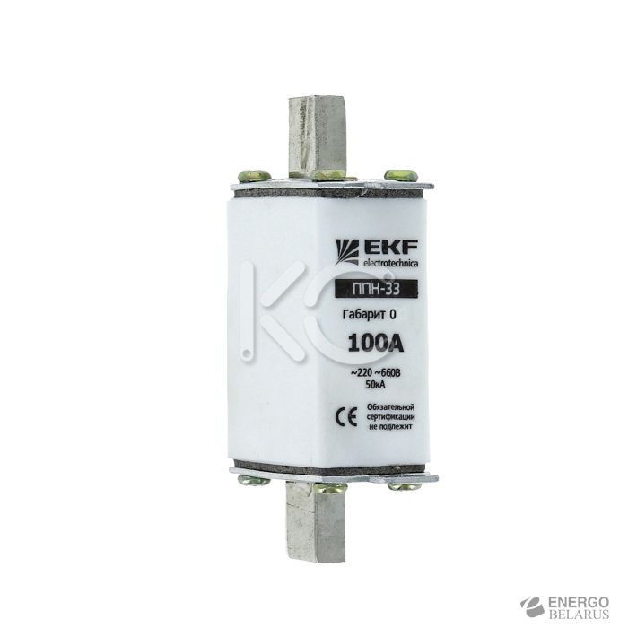 Плавкая вставка ППН-33 100/16А габарит 00С EKF PROxima