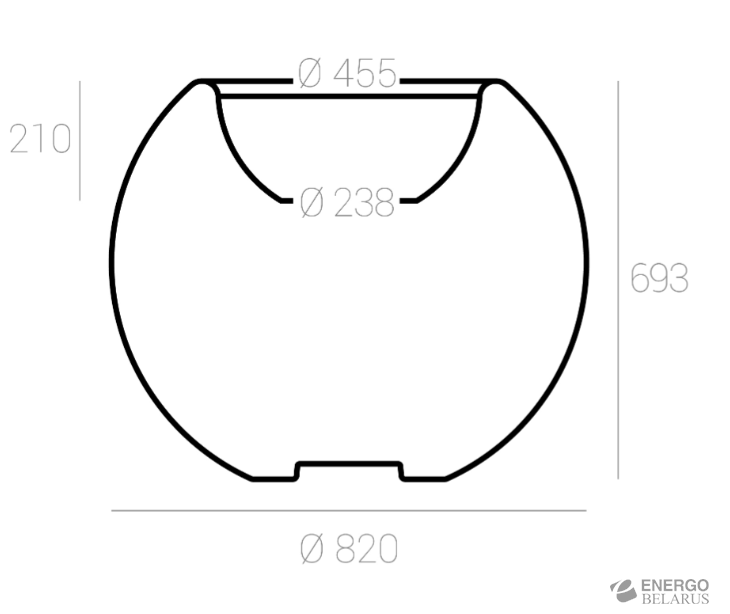 Кашпо с подсветкой