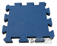 Плитка резиновая Rubtex Puzzle Color 12 цветов 500*500*40 мм