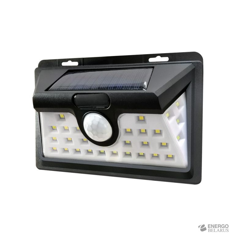 Настенный светильник с датчиком движения, 24 LED, черный Smartbuy