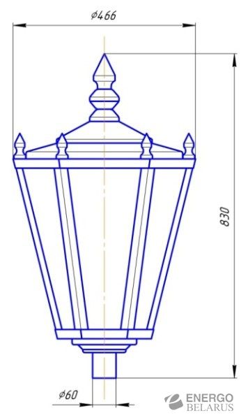 Светильник торшерный светодиодный  ДТУ 40