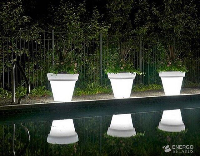 Кашпо с подсветкой