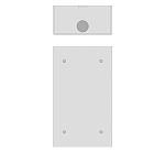 Бокс для монтажа вызывной панели LPA-Duplex-IN