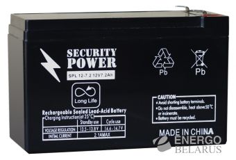 Аккумуляторная батарея Security Power SPL 12-7,2 F2 12V/7.2Ah