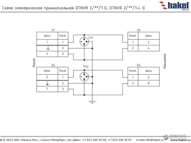 УЗИП для систем связи и передачи данных DTNVR 2/70/1 G