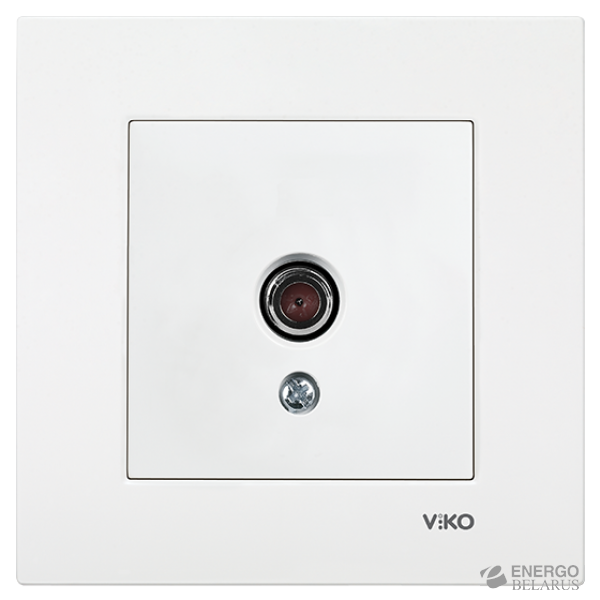 Розетка ТВ (без рамки) белая Viko (Вико) Карре 90964610