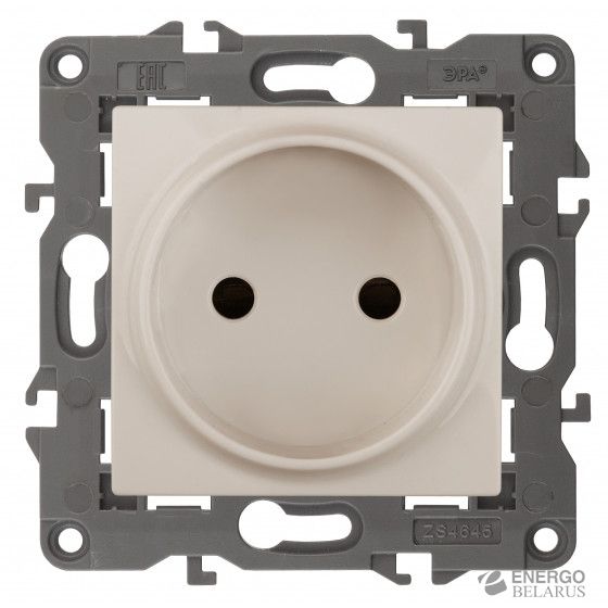 14-2105-02 ЭРА Розетка 2P, 16A-250В, IP20, Эра Elegance, сл.кость