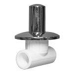 Вентиль хромированный 20*1/2" (20/10) Valfex белый