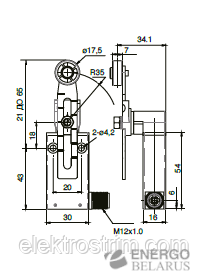 Выключатель концевой с кабелем FCT2L05X11