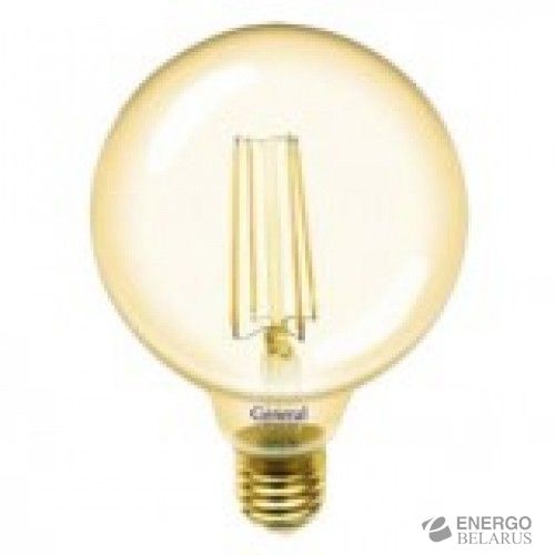 Лампа GLDEN-G95S-10-230-E27-2700 Золотая General
