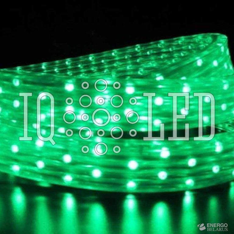 Дюралайт плоский 5W 50М 240V зеленый, 11*28 (2м)