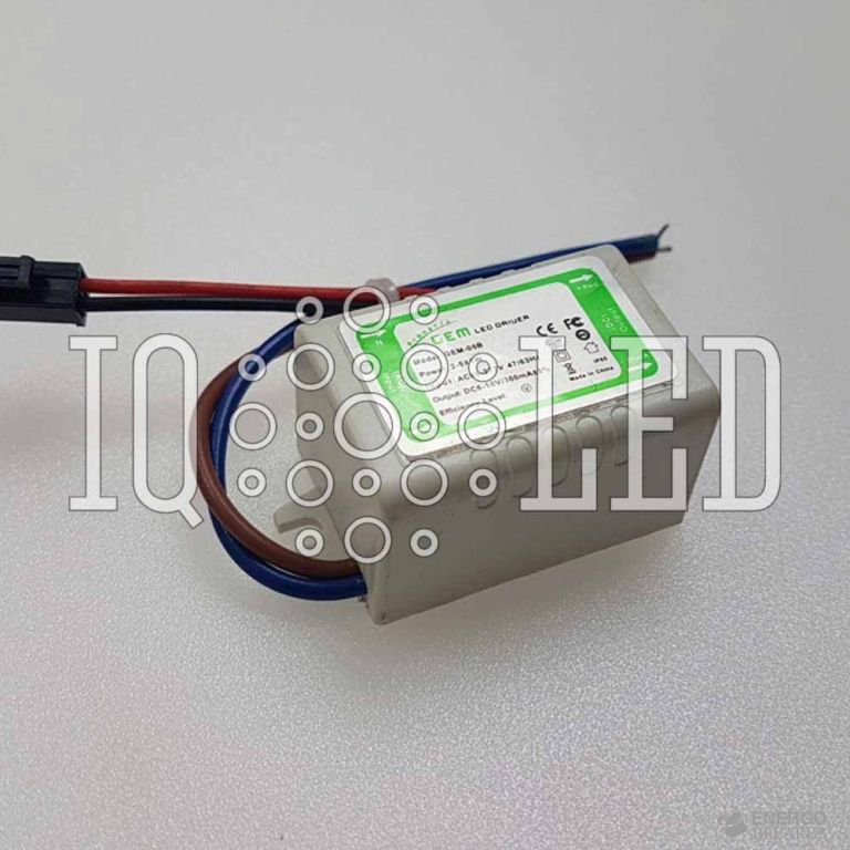 Драйвер 1-3 Вт, 300mA (пластик ip22)