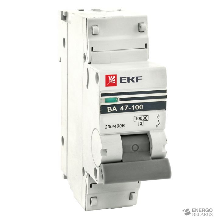 Выключатель автоматический 1P 125А (D) 10kA ВА 47-100 EKF PROxima